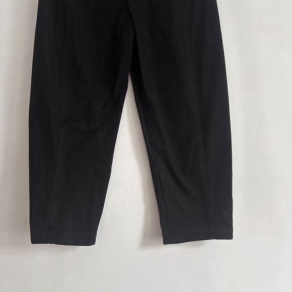 Creatures of Comfort black cotton crescent pant high waisted barrel XS S 25 26 - Picture 9 of 9